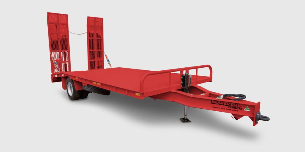 Tag-Trailer-Single-Axle-Stubby-Red